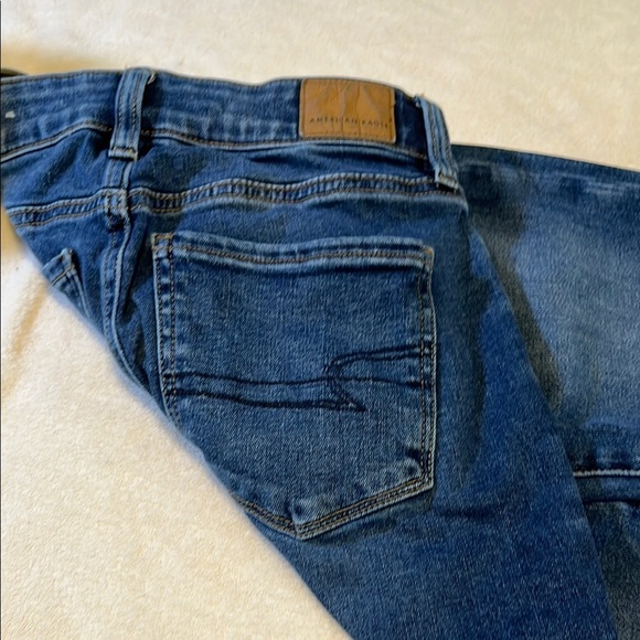American Eagle Outfitters Blue Skinny Jeans Sleek Fit - Picture 4 of 7